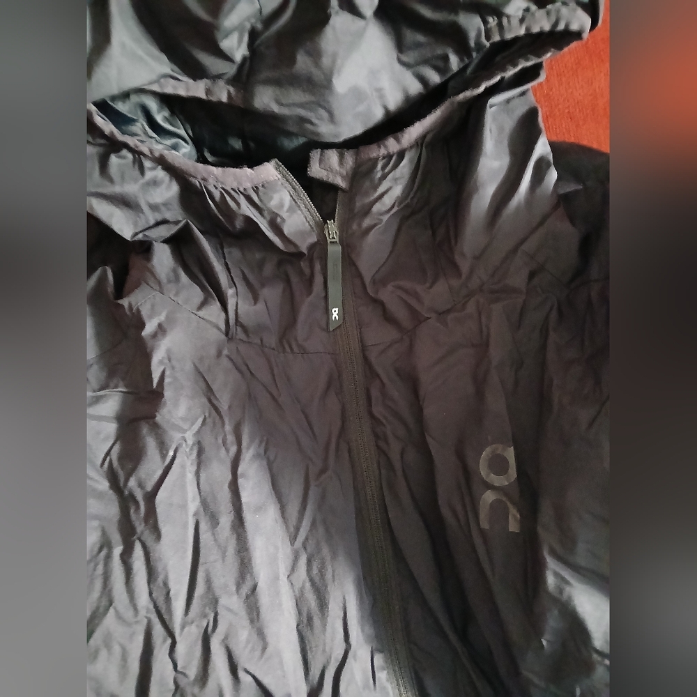 Men's Black Hooded Raincoat - Picture 6 of 6